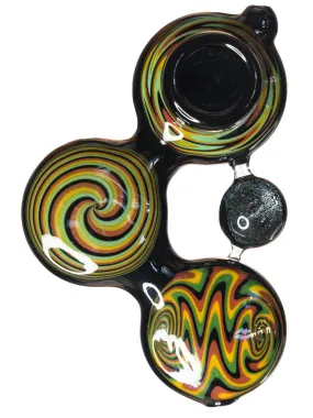 Triple Swirl Galaxy Spoon Hand Pipe