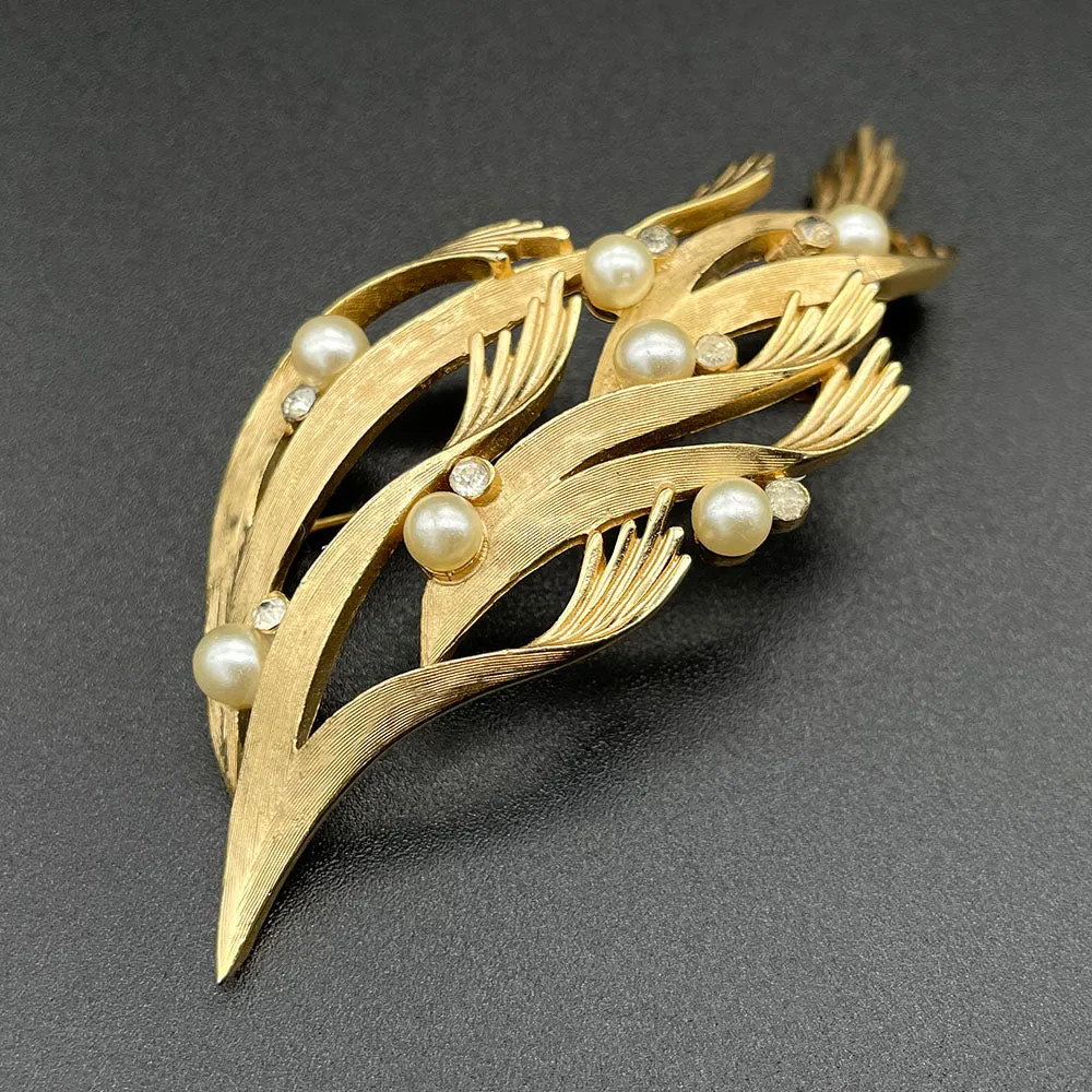 【USA輸入】 ヴィンテージ TRIFARI アブストラクト ブローチ/Vintage TRIFARI Abstract Brooch