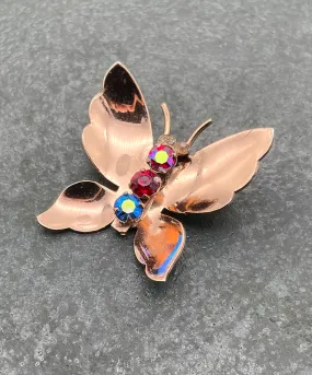 【USA輸入】ヴィンテージ CORO スターリングシルバー バタフライ ブローチ/Vintage CORO Streling Butterfly Brooch