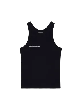 Women's Recycled Cotton Tank Top—black