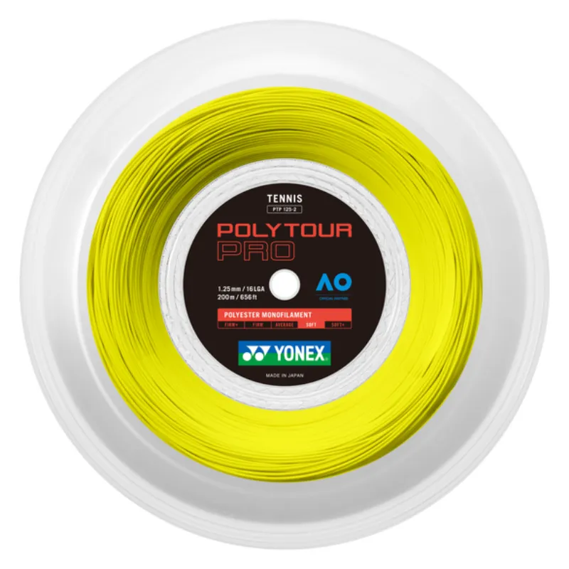 Yonex Poly Tour Pro 125 200m yellow