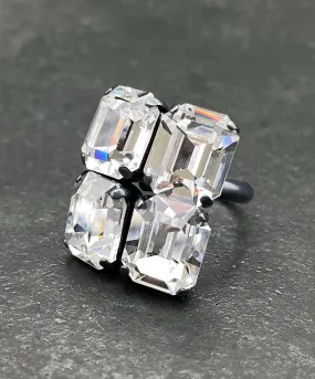 【ドイツ買付】ヴィンテージ SEIBOTH クリアビジュー リング/Vintage SEIBOTH Clear Bijou Ring