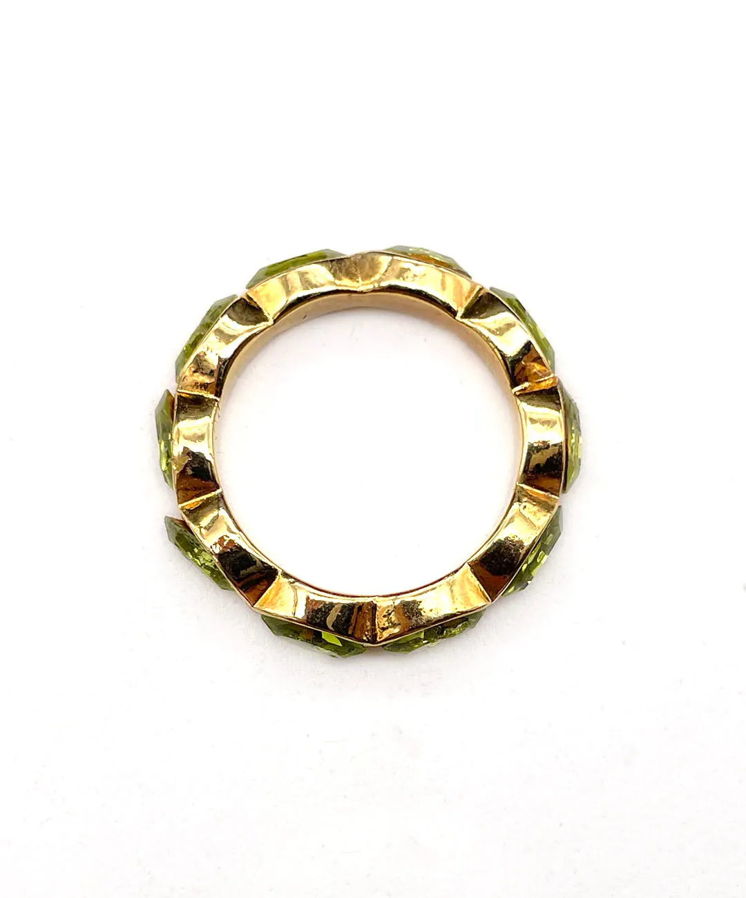 【ドイツ買付】ヴィンテージ SEIBOTH ペリドットグリーン エタニティ リング/Vintage SEIBOTH Green Eternity Ring