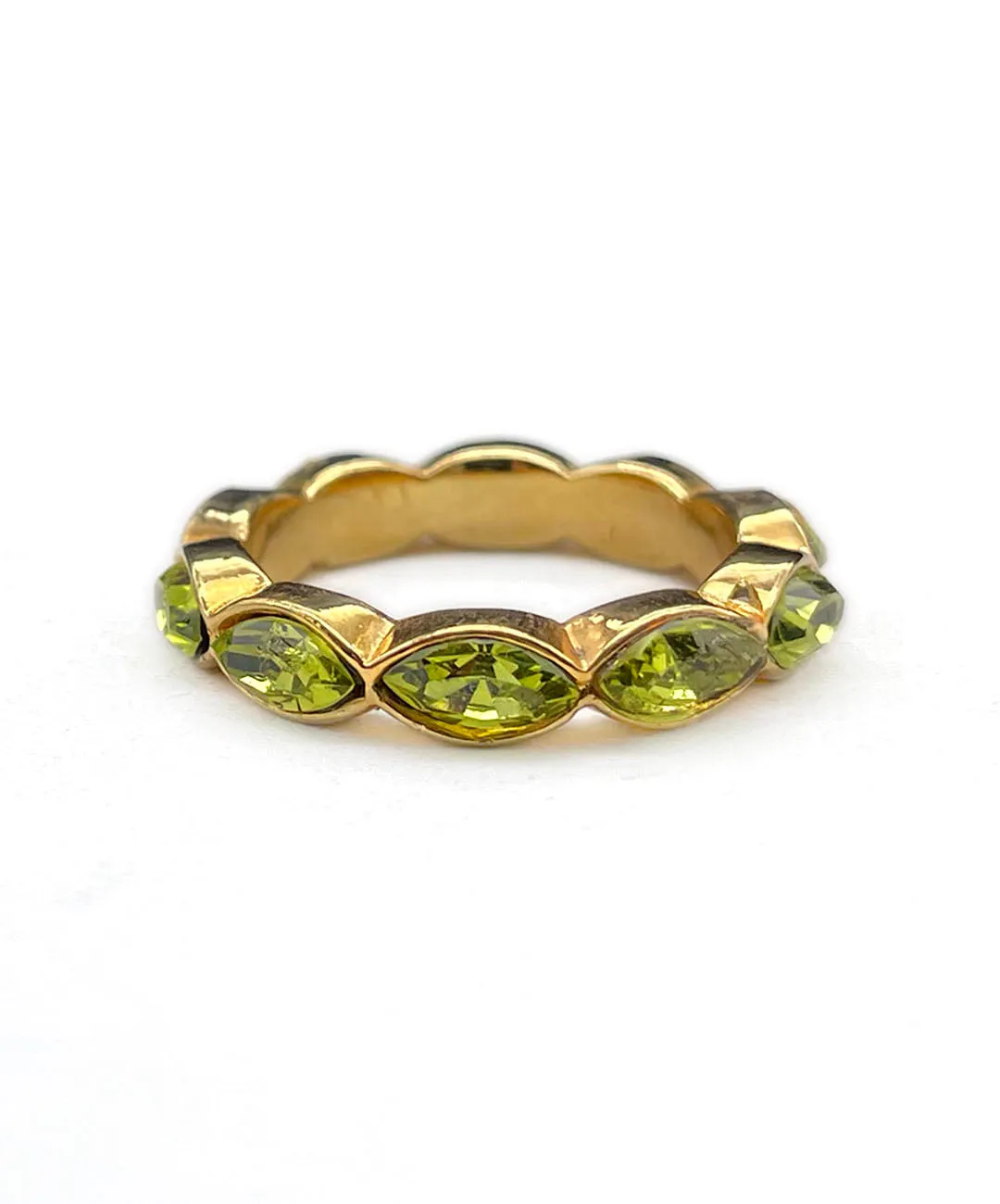 【ドイツ買付】ヴィンテージ SEIBOTH ペリドットグリーン エタニティ リング/Vintage SEIBOTH Green Eternity Ring